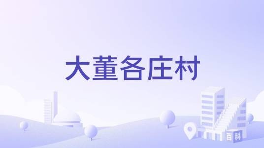 大董各庄村