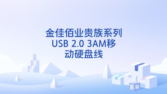 金佳佰业贵族系列USB 2.0 3AM移动硬盘线