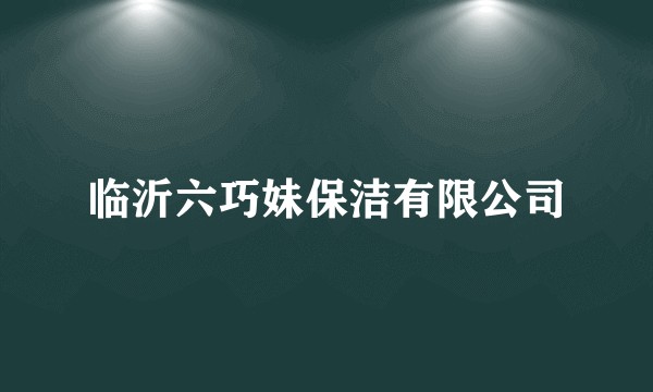 临沂六巧妹保洁有限公司