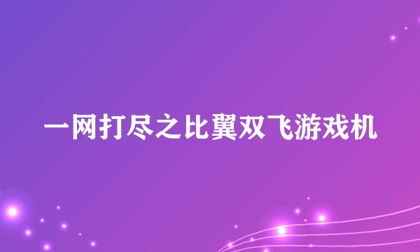 一网打尽之比翼双飞游戏机