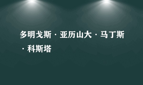 多明戈斯·亚历山大·马丁斯·科斯塔