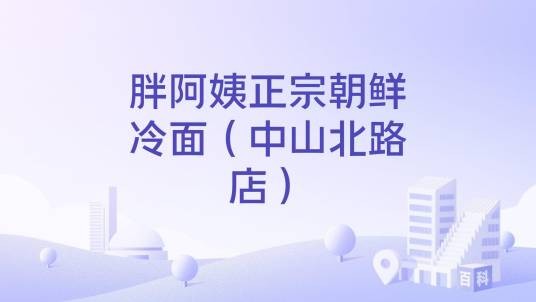 胖阿姨正宗朝鲜冷面（中山北路店）