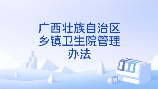 广西壮族自治区乡镇卫生院管理办法