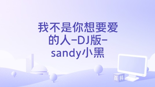 我不是你想要爱的人-DJ版-sandy小黑
