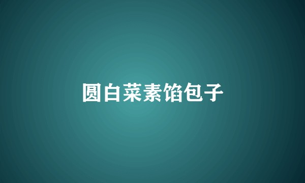 圆白菜素馅包子
