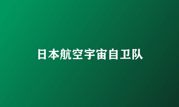 日本航空宇宙自卫队