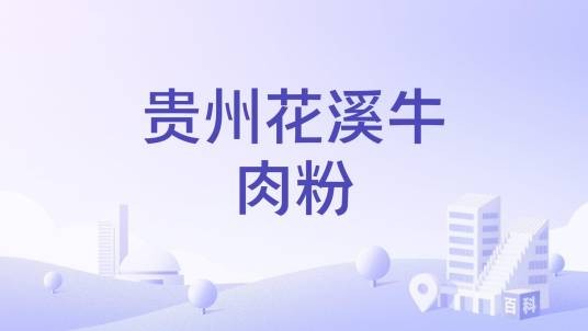 贵州花溪牛肉粉