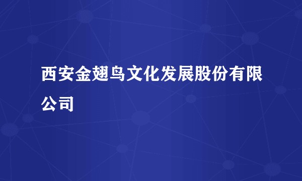 西安金翅鸟文化发展股份有限公司