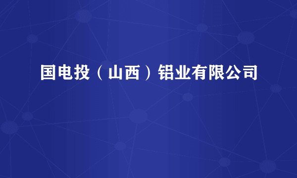 国电投(山西)铝业有限公司