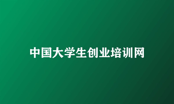 中国大学生创业培训网