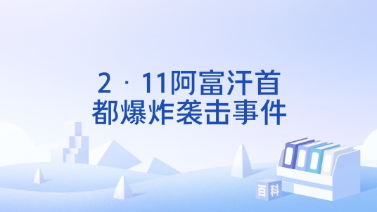 2·11阿富汗首都爆炸袭击事件