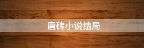 唐砖小说结局李安澜和谁在一起