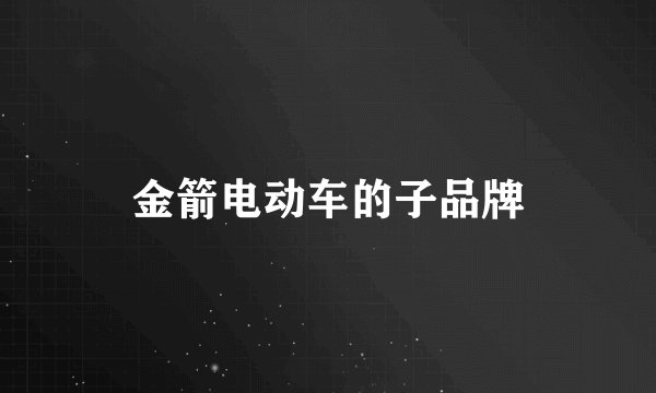 金箭电动车的子品牌