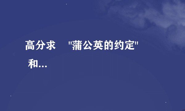 高分求    