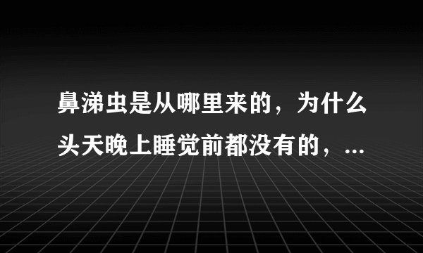 鼻涕虫是从哪里来的，为什么头天晚上睡觉前都没有的，第二天早上就有很大的一条，它是吃什么的啊？