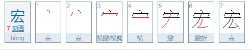 宏怎么读音是什么
