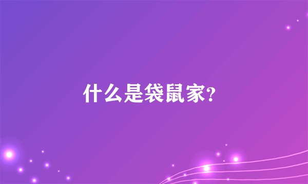 什么是袋鼠家？