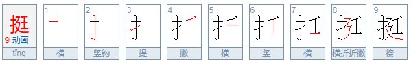 “挺”可以组什么词语