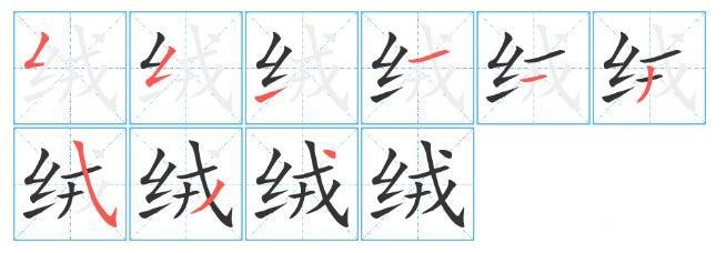 “绒”字的音序？音节？