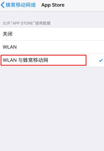 苹果手机怎么设置用数据下载?