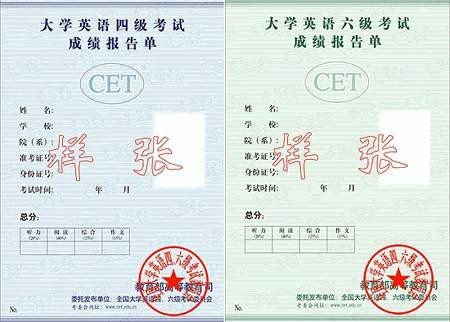 大学英语六级有没有证书