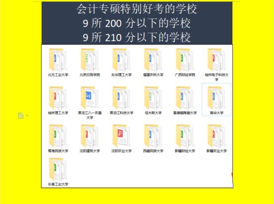 求推荐会计专硕比较好考的学校