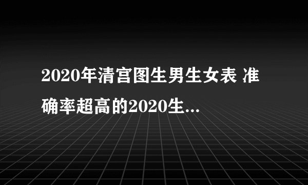 2020年清宫图生男生女表 准确率超高的2020生男生女表