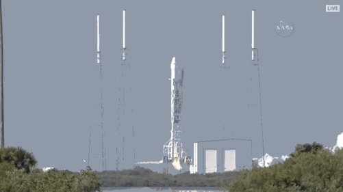 SpaceX成功实现海上回收火箭:上大图