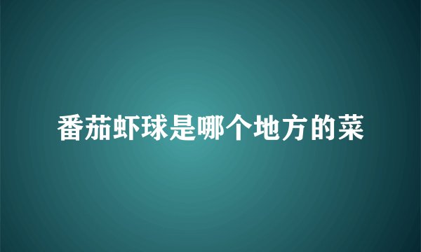 番茄虾球是哪个地方的菜
