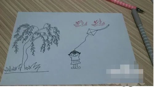 春天的画儿童画画