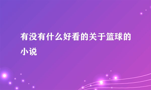 有没有什么好看的关于篮球的小说