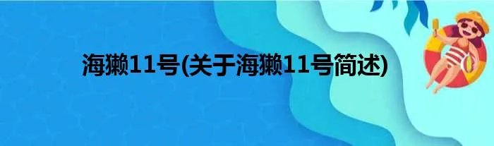 海獭11号(关于海獭11号简述)
