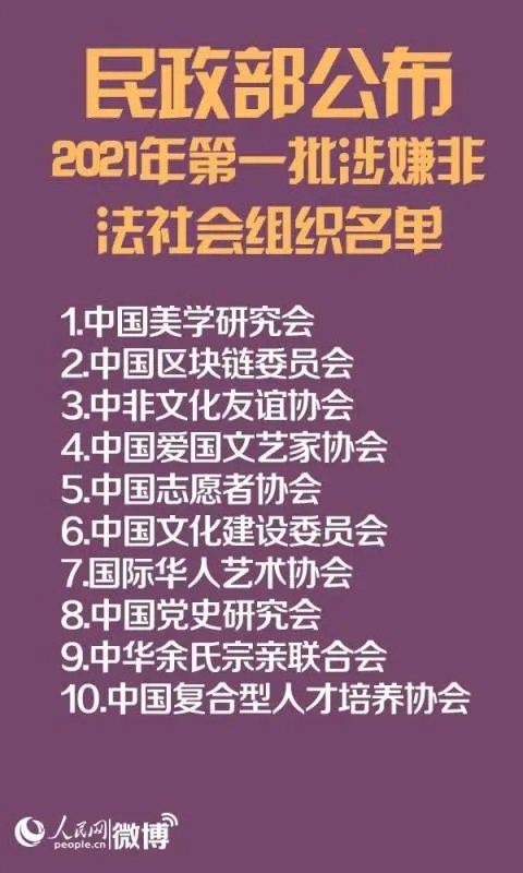 民政部门公布了10个非法社会组织,这些组织是什么原因被定性非法的呢?