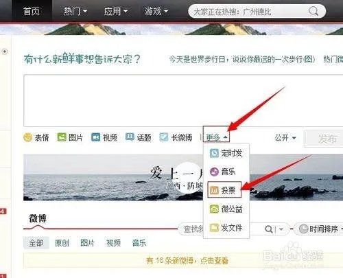 新浪微博投票