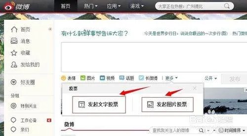 新浪微博投票