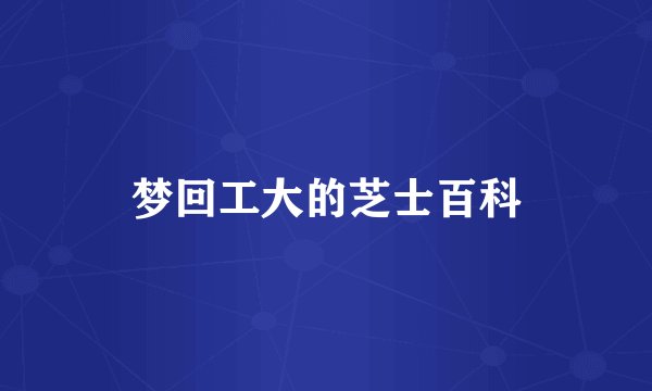 梦回工大的芝士百科