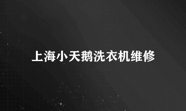 上海小天鹅洗衣机维修