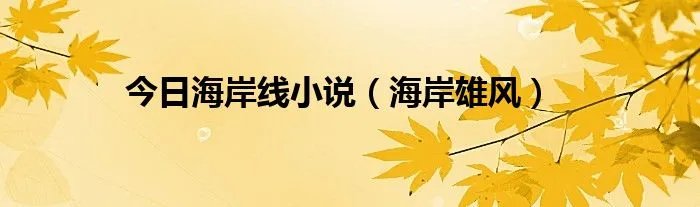 今日海岸线小说（海岸雄风）