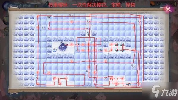 《阴阳师》枝垂樱林通关技巧分享 枝垂樱林路线图攻略