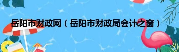 岳阳市财政网（岳阳市财政局会计之窗）