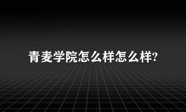 青麦学院怎么样怎么样?