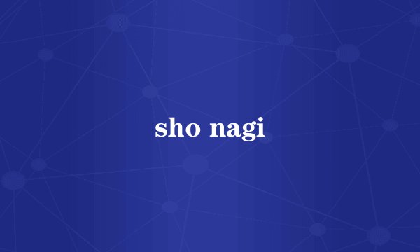 sho nagi
