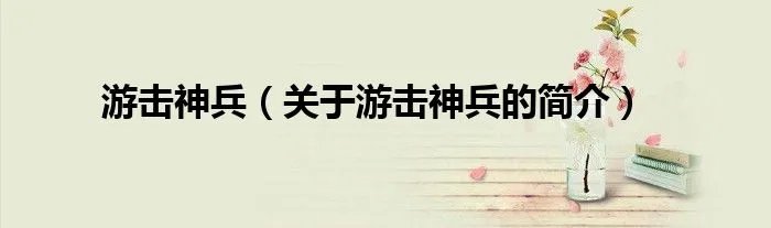 游击神兵（关于游击神兵的简介）