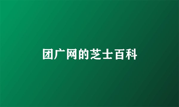 团广网的芝士百科