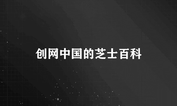 创网中国的芝士百科