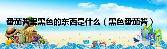 番茄酱里黑色的东西是什么（黑色番茄酱）