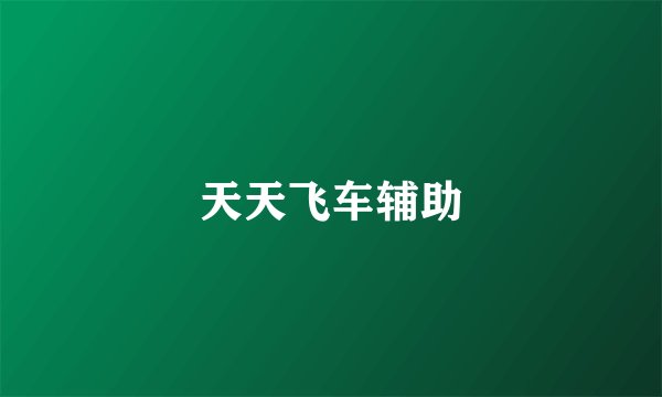天天飞车辅助