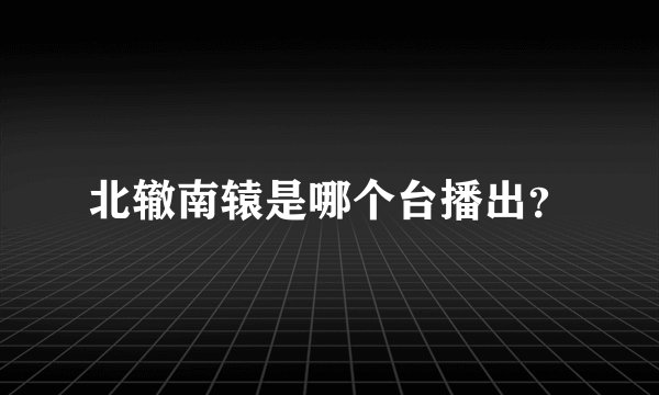 北辙南辕是哪个台播出?