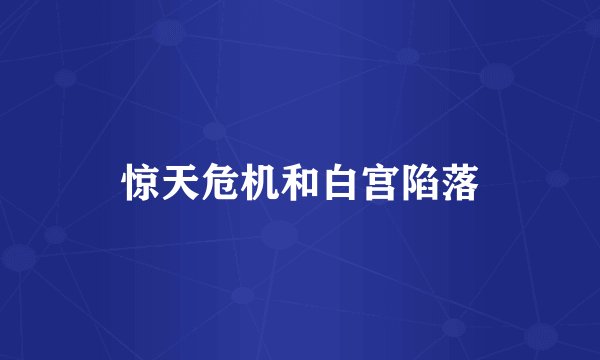 惊天危机和白宫陷落