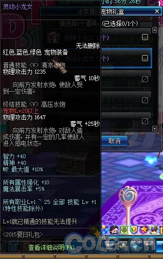 DNF2015夏日套宠物属性与宠物外观介绍